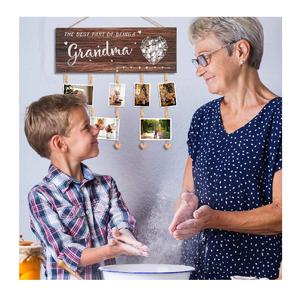 Cadeaux pour grand-mère, porte-<span class=keywords><strong>photo</strong></span> Nana, cadeaux pour maman, cadeaux pour la fête des mères, cadeaux de grossesse, cadre <span class=keywords><strong>photo</strong></span> à suspendre pour petits-enfants, meilleur cadeau pour grand-mère - Product Image 6