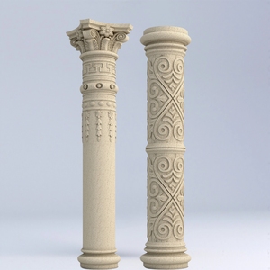 Molde de Pilar romano de plástico ABS tallado molde de hormigón de apariencia redonda para decoración de Villa (para pilares principales de puerta pilares laterales) - Product Image 2