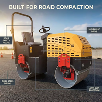 Nouveau Compacteur Vibratoire Statique à Double Tambour de 3 Tonnes (3000 kg) pour Petites Travaux de Construction