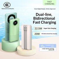 Batterie externe portable grande capacité 20000 mAh à succès avec sortie 22,5 W, compatible impression de logos personnalisés en soie
