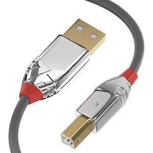 Câble USB 2.0 de 7,5 m, type A vers type B, couleur gris, idéal pour la connexion de périphériques et la transfert de données. - Product Image 1