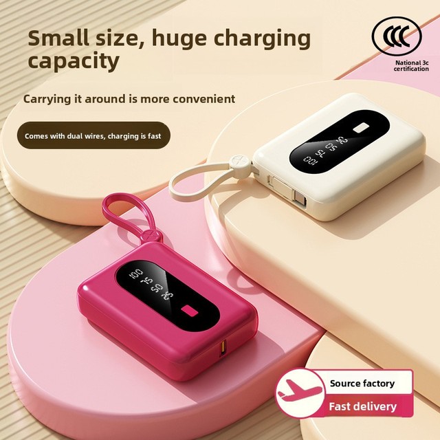 Hot-Selling Portable 10000mAh Fast Charging Power Bank with 10W Output Power Support for Custom Silk Printing of Logos