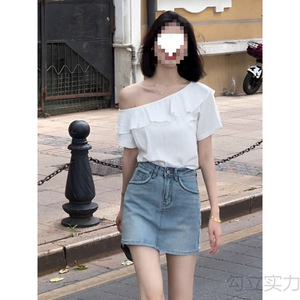 2026 <span class=keywords><strong>Blusa</strong></span> da <span class=keywords><strong>Donna</strong></span> con Spalla Obliqua, T-shirt <span class=keywords><strong>Elegante</strong></span> e Sexy, <span class=keywords><strong>Blusa</strong></span> Femminile - Product Image 6