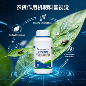 หมายเลข CAS 155569-91-8 สารเคมีทางการเกษตร ยาฆ่าแมลง อีมาเมคติน เบนโซเอต 5% WDG ผู้ผลิตจากจีน - Product Image 3