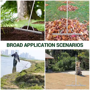 Râteau à feuilles de jardin en aluminium détachable Offre Spéciale d'usine Râteau de paysage en aluminium <span class=keywords><strong>extra</strong></span> <span class=keywords><strong>large</strong></span> de 36 pouces - Product Image 4