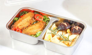 Réchauffeur de boîte à lunch électrique original 300W nouveau plastique en acier inoxydable pour la maison et l'extérieur Design moderne - Product Image 4