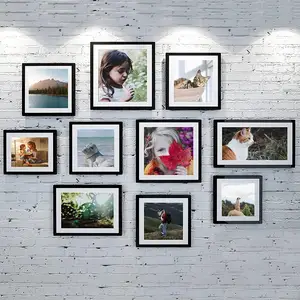 Wand galerie Hochwertiger Foto rahmen Schwarz-Weiß-Foto rahmen Home Decor