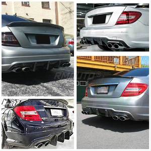 ดิฟฟิวเซอร์กันชนหลัง W204 สปอยเลอร์ลิปป้องกันกันชนหลังสำหรับรถยนต์เมอร์เซเดสเบนซ์ ซีคลาส W204 C204 ซีดาน C63 คูเป้ ปี 2012-2015 - Product Image 6