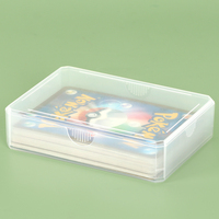 Boîte de rangement vide YUZMEI pour cartes à jouer, présentoir pour cartes de visite, organisateur transparent pour cartes de poker, étui en plastique pour un seul jeu