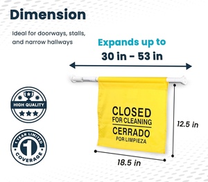 Bandera de Seguridad Personalizada con Diseño Impreso, Señal de Advertencia de Seguridad Colgante de Nailon y Poliéster - Product Image 3