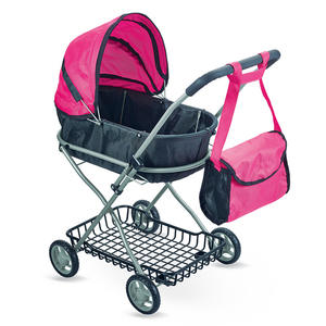 Simulation éducative haut de gamme bébé poussette chariot <span class=keywords><strong>grand</strong></span> jouet de poupée en plastique pour les filles jeu à la maison transfrontalier - Product Image 5
