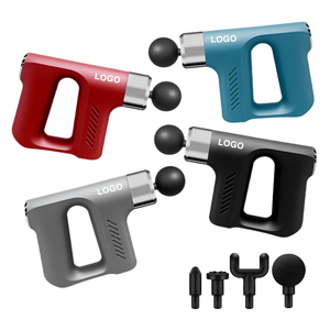 Pistola de Masaje Vibratoria de 4 Cabezales Más Vendida, 5 Niveles de Velocidad, Pistola de Masaje Muscular Portátil, Masajeador Corporal Profesional - Product Image 1