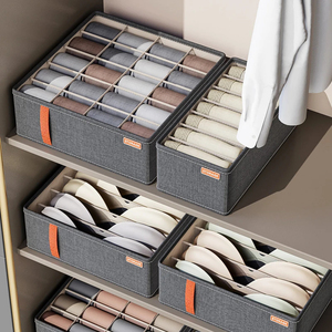 Accessoires de placard pliables multifonctionnels Organisateur Armoires de rangement pour sous-vêtements Chaussettes Tiroirs de soutien-gorge Séparateur pour armoire - Product Image 2