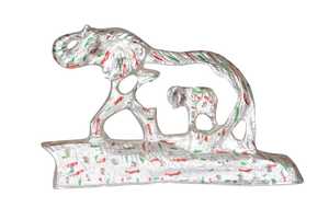 Elegant Aluminium Tiger Sculpture Luxury Home Decoration Decorative Table Top Figurine Metal Tiger <b>Statue</b> for Living Room Office - Product Image 5