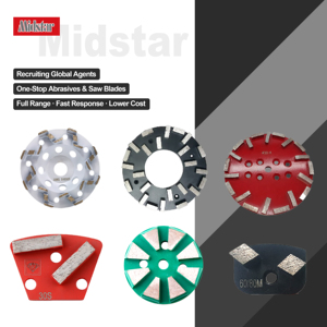 Meule diamantée sur mesure OEM pour usine, à haute dureté, pour le ponçage de béton très dur pour sols C25-C30 - Product Image 1