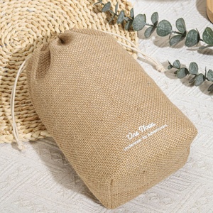 Bền Biểu Tượng Tùy Chỉnh In Đay Pouch Quà Tặng Nến Đóng Gói Dây Kéo Túi Có Thể Tái Chế Đay Vải Bố Cà Phê Đậu Món Quà Giáng Sinh Túi - Product Image 5