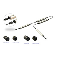 Conector de Cable Eléctrico IP68 de 4 Pines y 450V CA, Tipo Hembra, con Abrazadera de Tornillo Redonda para Iluminación LED Exterior