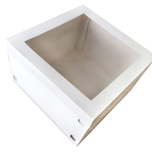 Cake Box 12inch X 12inch X 12inch Tall Tiered Double Layer Cake Carry Transport Box