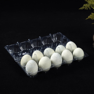 10 lớn trong suốt Pet nhựa khay trứng vỉ xử lý cấp thực phẩm container tùy chỉnh in logo bảo quản trứng - Product Image 2