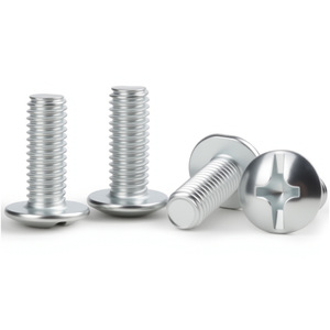 <b>Flat</b> Head Machine <b>Screws</b> Metric White Zinc Plated Standard Thread National Standard Carbon Steel - Product Image 1