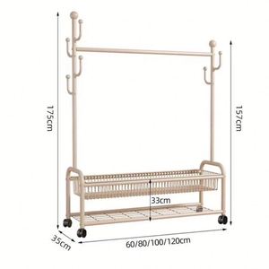 Porte-vêtements en métal robuste pour chambre à coucher, organisateur suspendu, personnalisable avec logo OEM/ODM, vente en gros - Product Image 2