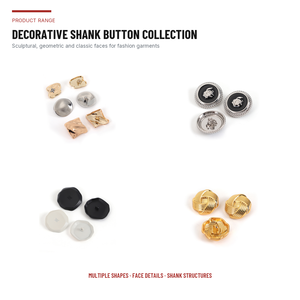 Boutons de blazer personnalisés en laiton et alliage de zinc écologiques avec logo personnalisé et perles décoratives pour blazers, manteaux et uniformes - Product Image 2