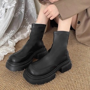 2026 New Style Women's Slim Round Toe <b>Boots</b> Comfortable Chunky Heel Cylinder Casual Non-Slip Waterproof <b>Boots</b> - Product Image 2