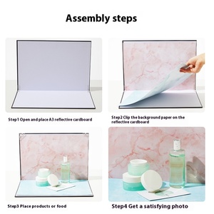 1 7 Verdickte Fotografie Karton Hintergrund papier Set Enthält Photo Booth Requisiten und Fotografie Board - Product Image 4