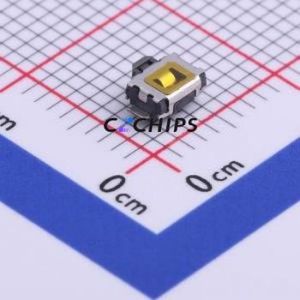 TS-1186E-B-A Tactile Switch SMD Switch Single Pole Single Throw Rectangle Button 1.6N Horizontal Mount - Product Image 1