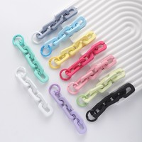 Ciondolo Opaco Satinato con Catena, Accessori Video in Gomma Verniciata, Fibbia per Catena di Telefono in Acrilico, Componenti Fai-da-te per Ciondoli
