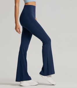 Sentiment nu pas de taille <span class=keywords><strong>Yoga</strong></span> cloche bas pantalon femmes taille haute hanche ascenseur <span class=keywords><strong>Yoga</strong></span> robe Fitness No T <span class=keywords><strong>Micro</strong></span> <span class=keywords><strong>Yoga</strong></span> évasé Leggings - Product Image 5