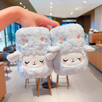 Housse de tasse en peluche Mouton Agneau, Cache-bouteille moelleux et mignon, Support de boisson chaud d'hiver, Cadeau Kawaii pour fille, Manchons de bras bleus, roses, crème