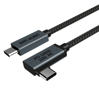 Cable de carga rápida USB 100 Gen2 para estación de acoplamiento, Cable de USB-C de 5A, 3,2 W, 6,6 pies, PD, datos de 10Gbps para discos duros MacBook Air iPad
