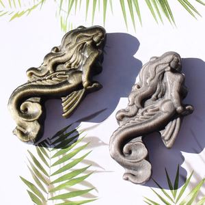 हाथ नक्काशीदार प्राकृतिक शीन के लिए गोल्डन ओब्सीडियन क्रिस्टल मरमेड उपहार - Product Image 3