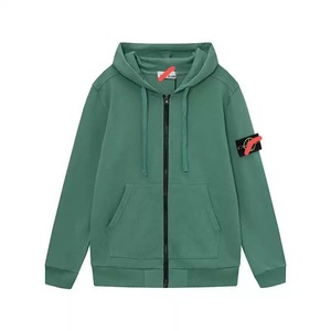 <span class=keywords><strong>Felpa</strong></span> con cappuccio da <span class=keywords><strong>uomo</strong></span> 2026 in 100% cotone stile Rock Stone, tinta unita, con cerniera, alla <span class=keywords><strong>moda</strong></span> e di tendenza, stile sportivo - Product Image 6