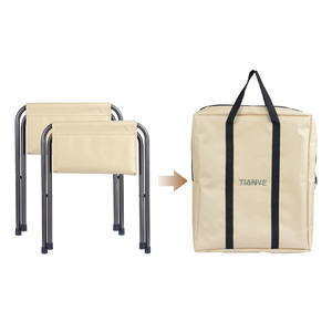 Customized Outdoor <b>Portable</b> Steel Beach Small Travel <b>Stool</b> Camping Hiking Tools Folding Fishing Chair - Product Image 6