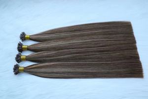 Emeda Mixed Coffee Brown Elastic Bead bundles Raw Remy extensiones de cabello humano - Product Image 2