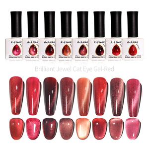 Vernis à ongles gel œil de chat professionnel R S Nail 10 ml, logo personnalisé OEM, sans HEMA, inodore, non toxique, vernis à ongles gel UV, tenue de 3 à 4 semaines - Product Image 2