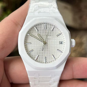 2025 Top Luxury Men's All-Ceramic Reloj transparente con espejo de zafiro Estilo de diseñador de negocios simple - Product Image 2