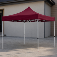 Tente pliante imperméable robuste 3x3 avec structure en aluminium, installation facile pour salon professionnel, intérieur/extérieur, toutes saisons, 4 personnes