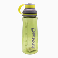 Bouteille d'eau en plastique anti-fuite populaire de 800 ml, bouteille d'eau pour le sport en plein air, à boire directement