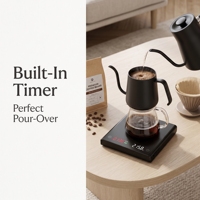 Alat Timbangan Barista dengan Timer Anti Selip, Unit Digital untuk Kopi (g, oz, ml)