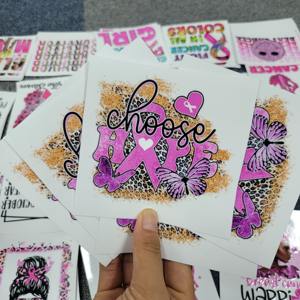 Le verre de <span class=keywords><strong>cancer</strong></span> du <span class=keywords><strong>sein</strong></span> peut envelopper des autocollants de conceptions de sublimation - Product Image 6