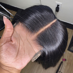 Parrucca 10A in <span class=keywords><strong>capelli</strong></span> umani brasiliani di visone, senza colla, con frontale in pizzo HD, naturale e fornita direttamente dal produttore - Product Image 1