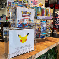 Vitrine de présentation moderne en acrylique pour cartes Pokémon ETB 5/8mm, protection UV pour collection de boîtes Elite Trainer TCG