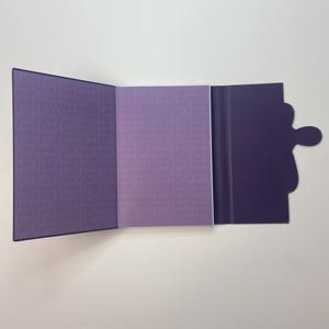 Agenda <span class=keywords><strong>Semanal</strong></span> Personalizada al por Mayor A5 2024-2025, Tapa Dura de PU, Calendario de 17 Meses, Cuaderno Triple, Morado Oscuro - Product Image 3