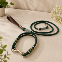 Ensemble laisse et collier rétractable pour chien, personnalisé, durable, en paracorde doux, velours et nylon, nouveau design, promotionnel, fait main, tressé, vente en gros