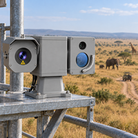Caméra de sécurité pour réserves naturelles, imagerie thermique, PTZ, vision nocturne, capteur CMOS, IP67, pour la surveillance des parcs animaliers