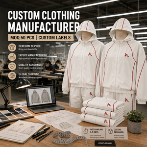 Clothing Manufacturer Custom Nylon Windbreaker Retro Y2K Sporty Red Piping Paneled Full <b>Zip</b> <b>Hooded</b> White Men's Tracksuit Set - Product Image 1