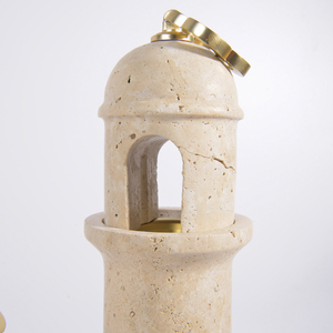 Brûleur arabe <span class=keywords><strong>Bakhoor</strong></span> Mubkhar Oud Home Hotel Aroma Castle Censer Tower Thurible Travertin Brûleur d'encens personnalisé - Product Image 5